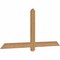 Ekena Millwork Eugene Smooth Timber Gable Bracket, Western Red Cedar, 60"W x 27"H x 1 1/2"D x 3 1/2"F, 11/12 Pitch GBW060X27X0204EUG00SWR - alternate 5